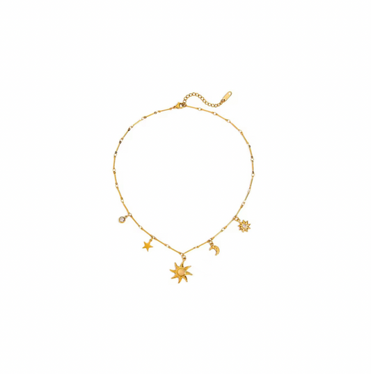 Sun Charm Halskette