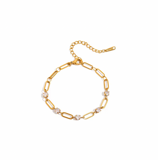 Paperclip Diamond gold